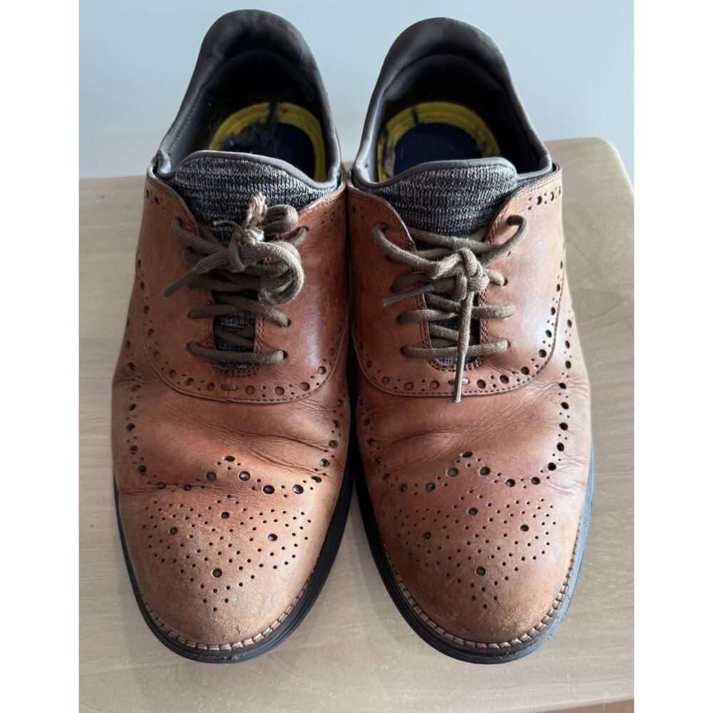 Cole Haan Men's C39527 Size 11M ØriginalGrand Oxfords British Tan-Chocolate
